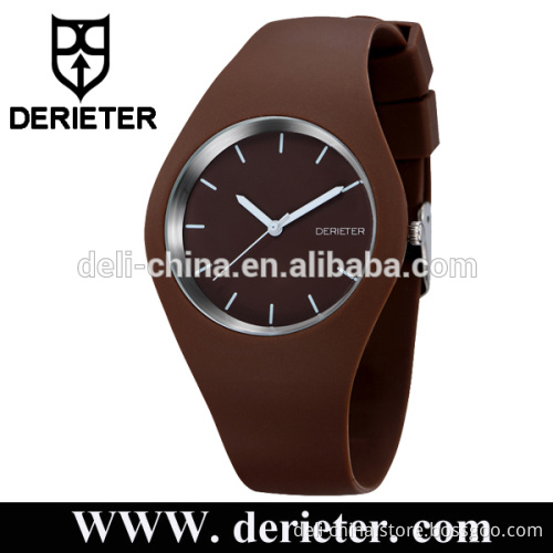 China Supplier Custom Logo Japan Movement Silicone Rubber Bracelet Watch